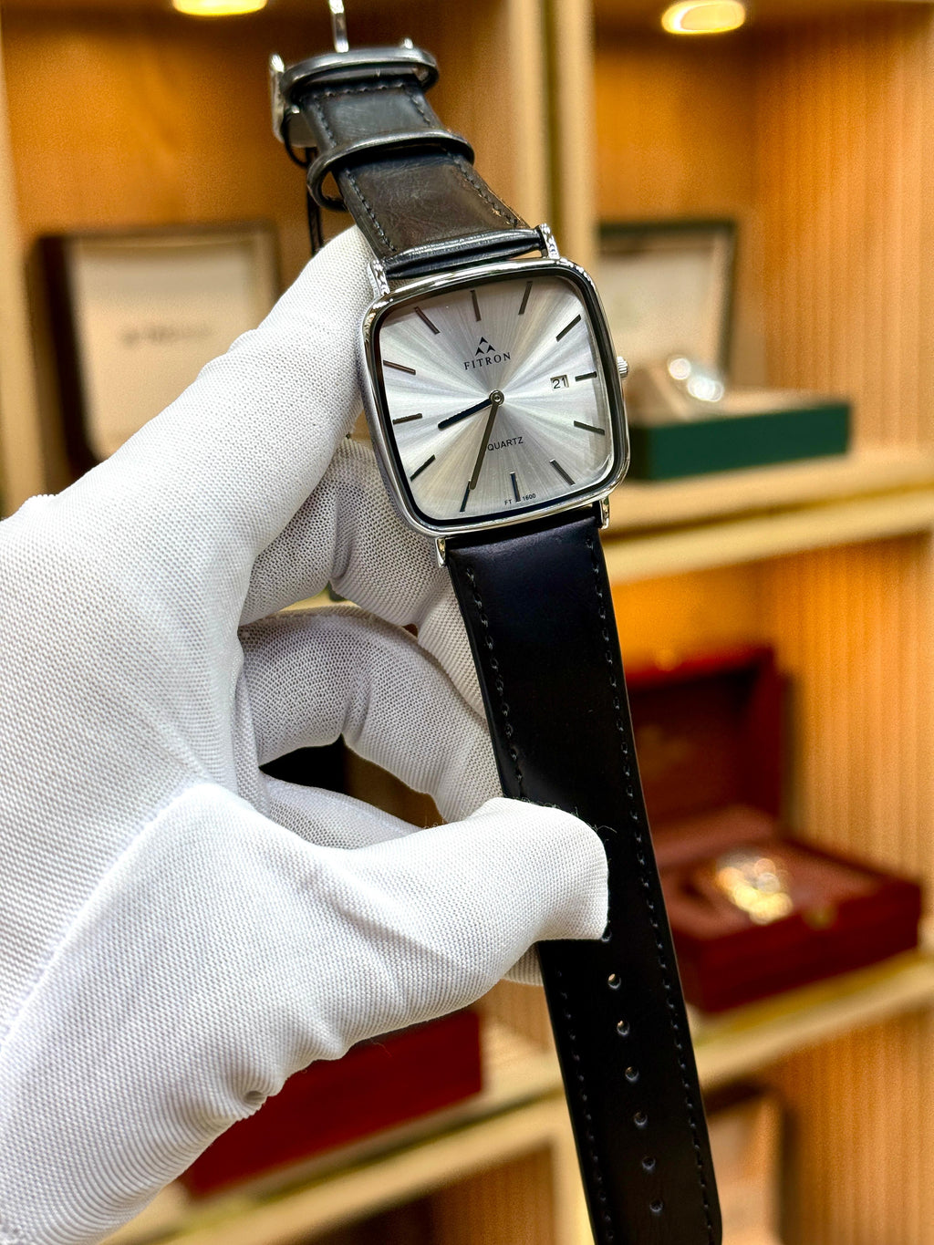 Fitron Classic Leather Strap Quartz Watch