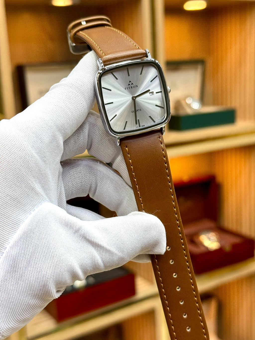 Fitron Classic Leather Strap Quartz Watch
