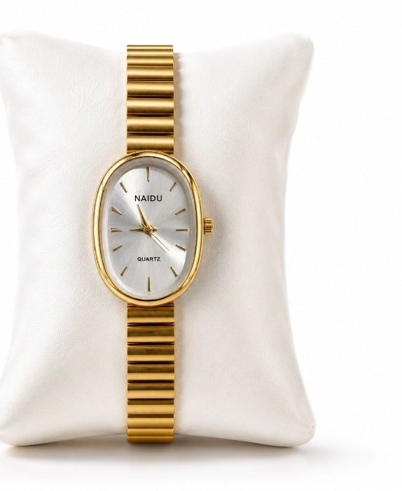 NAIDU Oval Case Women's Chain Watch